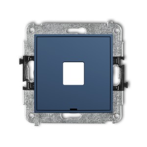 Karlik ICON Mechanizm gniazda multimedialnego pojedynczego bez modułu, bez pola opisowego (standard Keystone) 64IGMBO-1P