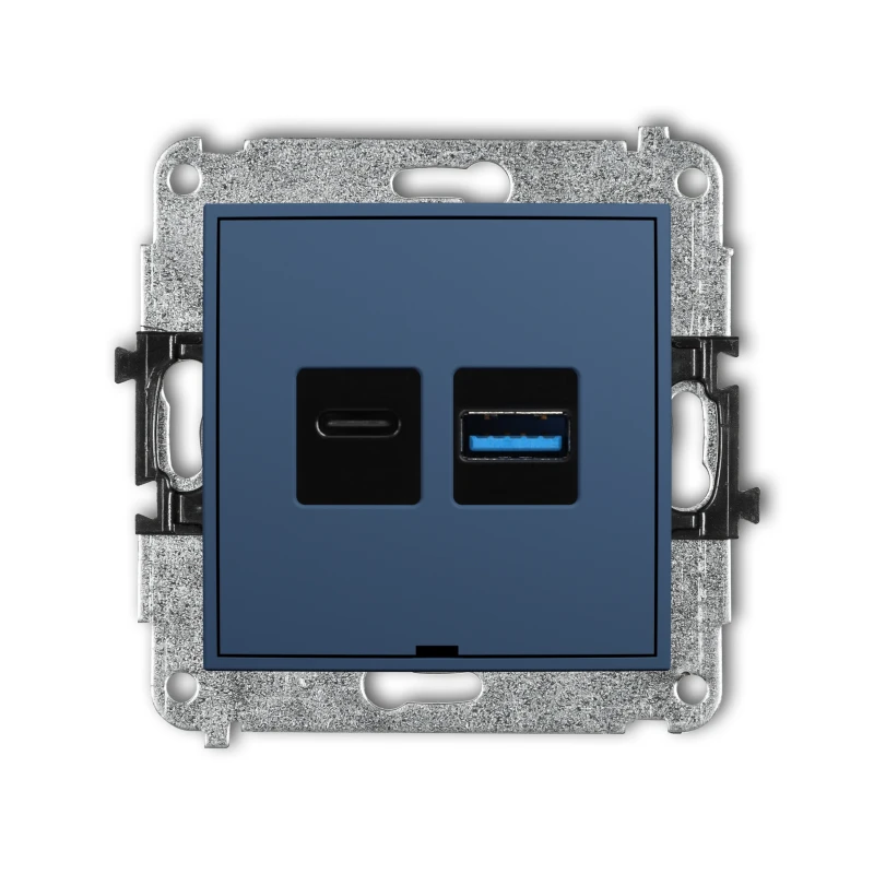 Karlik ICON Mechanizm ładowarki USB podwójnej USB C + USB A, 20W max., bez pola opisowego 64ICUSBBO-8