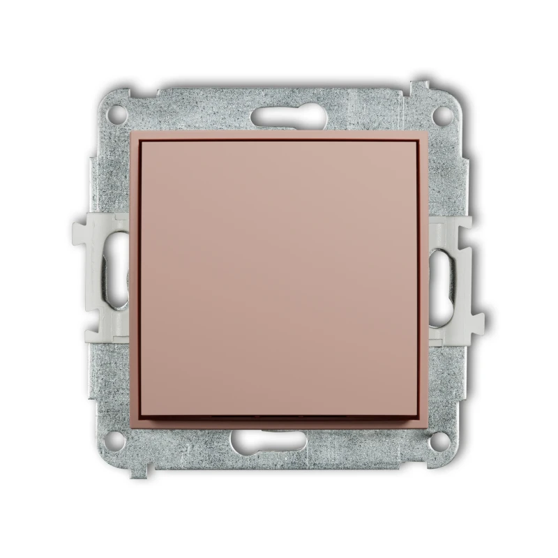 Karlik Seria Mini Mechanizm łącznika schodowego (jeden klawisz bez piktogramu) kolor łososiowy symbol 62MWP-3.1
