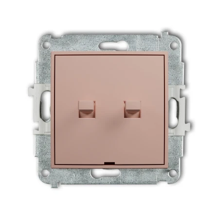 Karlik Seria Mini Mechanizm łącznika świecznikowego w stylu amerykańskim kolor łososiowy symbol 62MWPUS-2