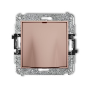 Karlik Seria Mini Mechanizm wypustu kablowego kolor łososiowy symbol 62MWPK