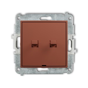Karlik Seria Mini Mechanizm łącznika świecznikowego w stylu amerykańskim kolor terakota symbol 63MWPUS-2