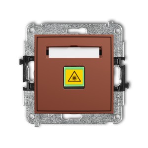 Karlik Seria Mini Mechanizm gniazda światłowodowego/optycznego pojedynczego kolor terakota symbol 63MGOP-1