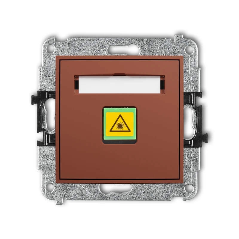 Karlik Seria Mini Mechanizm gniazda światłowodowego/optycznego pojedynczego kolor terakota symbol 63MGOP-1