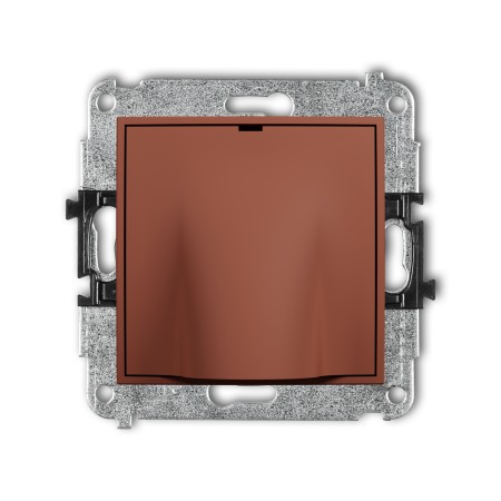Karlik Seria Mini Mechanizm wypustu kablowego kolor terakota symbol 63MWPK