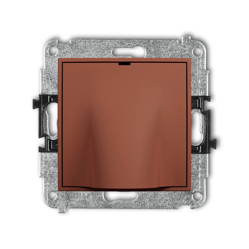 Karlik Seria Mini Mechanizm wypustu kablowego kolor terakota symbol 63MWPK