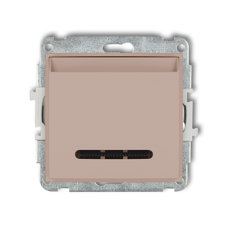 Karlik ICON łososiowy Mechanizm łącznika hotelowego podwójnego (podświetlenie białe) 62ISH-2.1