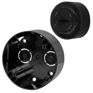 Puszka do montażu natynkowego "Retro", czarna TG-RE-BR001B