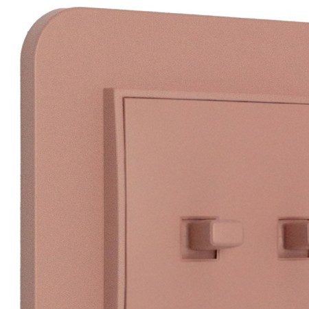 Włącznik roletowy w stylu USA ramka zaokrąglona seria Mini kolor łososiowy