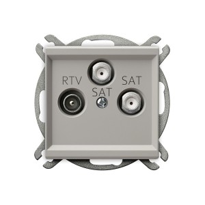 Ospel Sonata Gniazdo RTV-SAT z dwoma wyjściami SAT Kolor kaszmir GPA-R2S/m/82