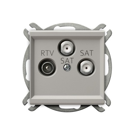 Ospel Sonata Gniazdo RTV-SAT z dwoma wyjściami SAT Kolor kaszmir GPA-R2S/m/82