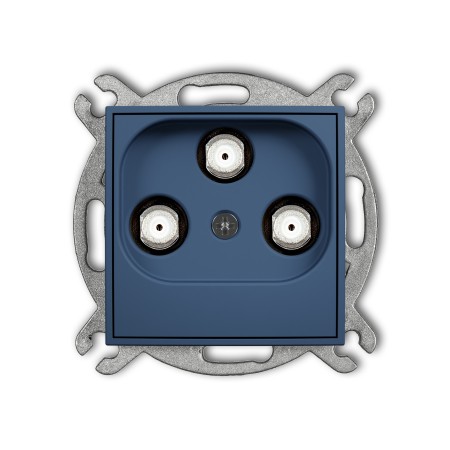 Karlik Seria Mini Mechanizm gniazda multimedialnego 3F DATA (Vectra) kolor navy blue symbol 64MGMV