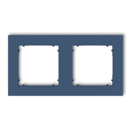 Karlik Seria Mini Ramka uniwersalna podwójna kwadratowa z tworzywa kolor navy blue symbol 64MR-2