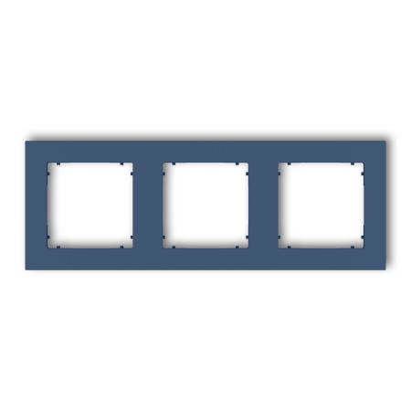 Karlik Seria Mini Ramka uniwersalna potrójna kwadratowa z tworzywa kolor navy blue symbol 64MR-3
