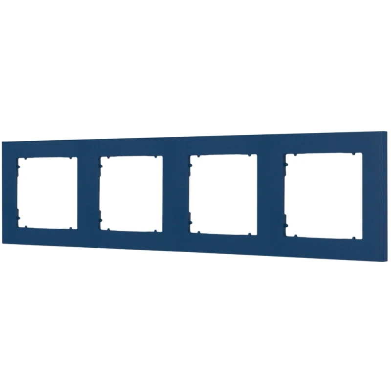 Karlik Seria Mini Ramka uniwersalna poczwórna kwadratowa z tworzywa kolor navy blue symbol 64MR-4