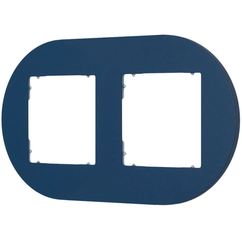 Karlik Seria Mini Ramka uniwersalna podwójna okrągła z tworzywa kolor navy blue symbol 64MRTO-2