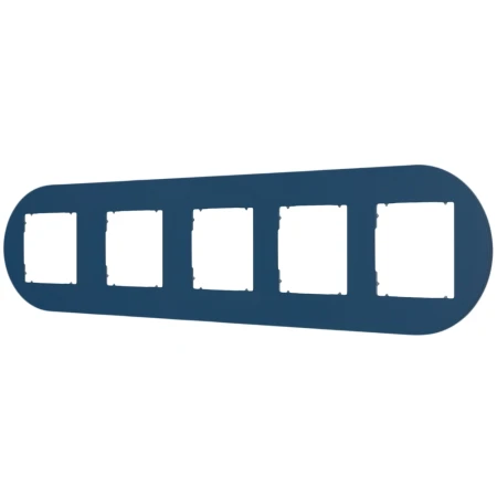 Karlik Seria Mini Ramka uniwersalna pięciokrotna okrągła z tworzywa kolor navy blue symbol 64MRTO-5