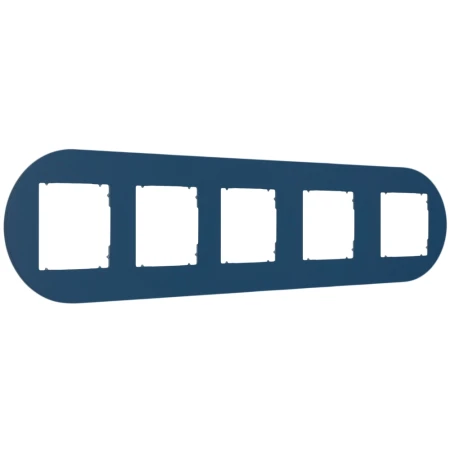 Karlik Seria Mini Ramka uniwersalna pięciokrotna okrągła z tworzywa kolor navy blue symbol 64MRTO-5
