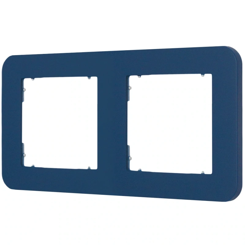 Karlik Seria Mini Ramka uniwersalna podwójna zaokrąglona z tworzywa kolor navy blue symbol 64MRTZ-2