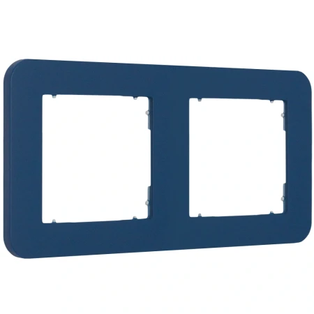 Karlik Seria Mini Ramka uniwersalna podwójna zaokrąglona z tworzywa kolor navy blue symbol 64MRTZ-2