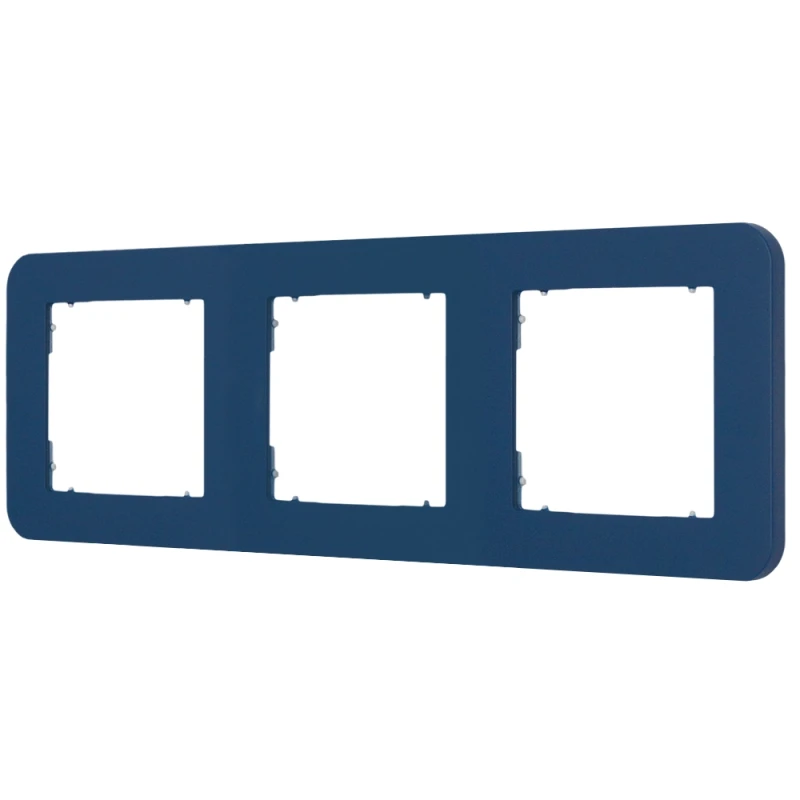Karlik Seria Mini Ramka uniwersalna potrójna zaokrąglona z tworzywa kolor navy blue symbol 64MRTZ-3
