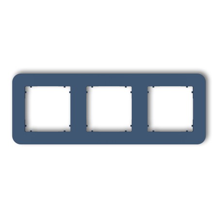 Karlik Seria Mini Ramka uniwersalna potrójna zaokrąglona z tworzywa kolor navy blue symbol 64MRTZ-3