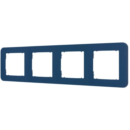 Karlik Seria Mini Ramka uniwersalna poczwórna zaokrąglona z tworzywa kolor navy blue symbol 64MRTZ-4