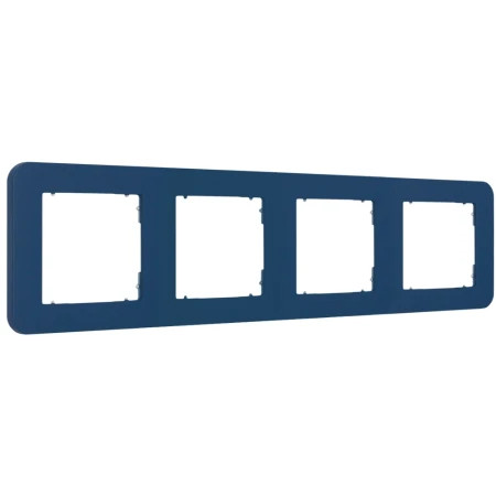 Karlik Seria Mini Ramka uniwersalna poczwórna zaokrąglona z tworzywa kolor navy blue symbol 64MRTZ-4