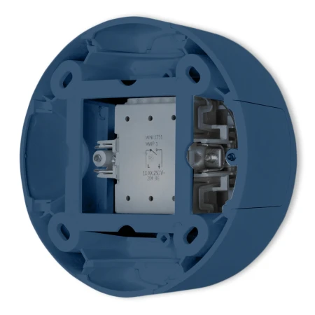 Puszka natynkowa pojedyncza okrągła ICON i MINI kolor navy blue 64PUO-1