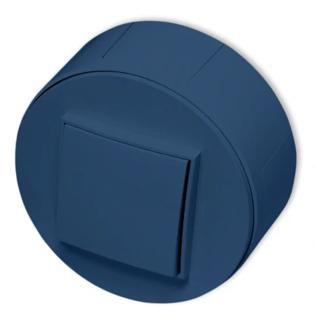 Puszka natynkowa pojedyncza okrągła ICON i MINI kolor navy blue 64PUO-1