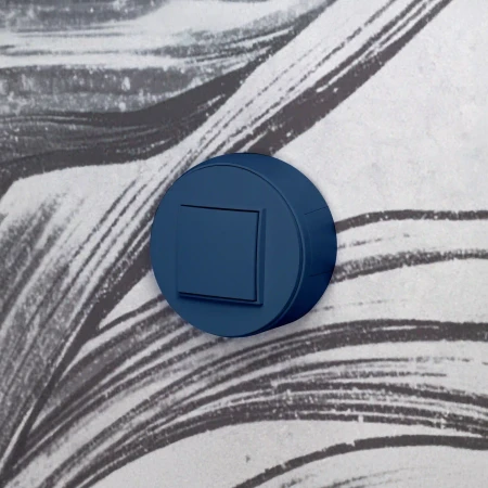 Puszka natynkowa pojedyncza okrągła ICON i MINI kolor navy blue 64PUO-1