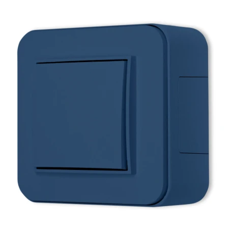 Puszka natynkowa pojedyncza zaokrąglona ICON i MINI kolor navy blue 64PUZ-1