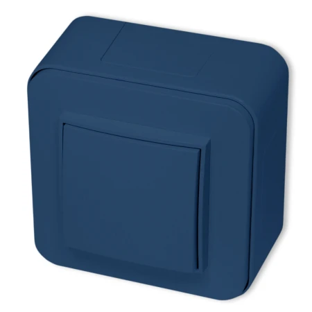 Puszka natynkowa pojedyncza zaokrąglona ICON i MINI kolor navy blue 64PUZ-1