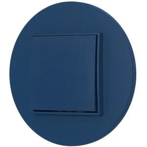Włącznik pojedynczy z ramką okrągłą seria MINI kolor navy blue