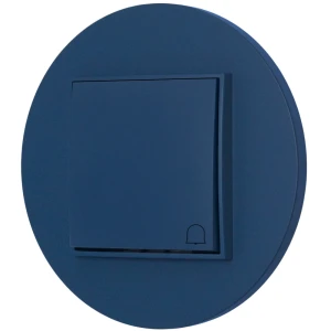 Włącznik dzwonkowy z ramką okrągłą seria MINI kolor navy blue
