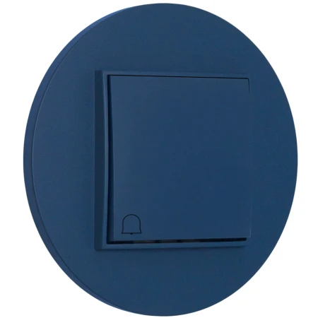 Włącznik dzwonkowy z ramką okrągłą seria MINI kolor navy blue