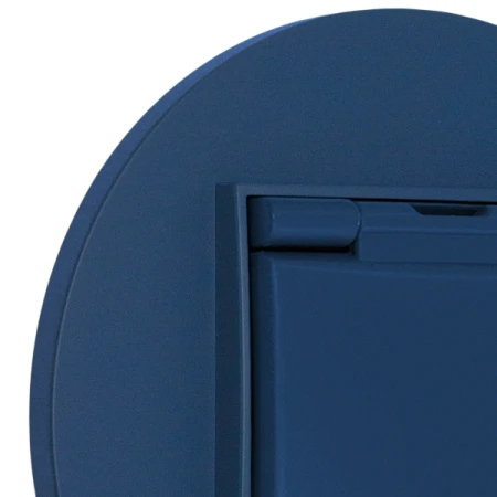 Gniazdo hermetyczne z ramką okrągłą seria MINI kolor navy blue