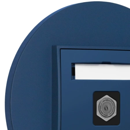 Gniazdo antenowe 1x z ramką okrągłą seria MINI kolor navy blue