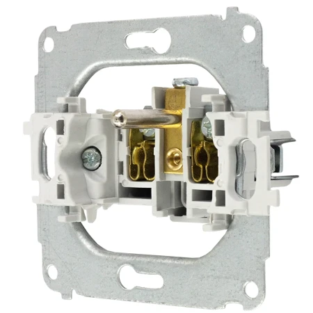 Dwa gniazda pojedyncze z ramką okrągłą seria MINI kolor navy blue