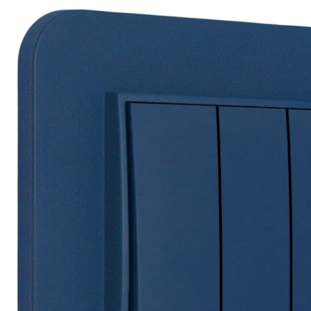 Włącznik potrójny z ramką zaokrągloną seria MINI kolor navy blue