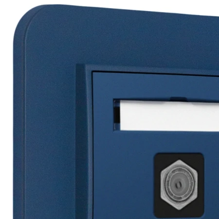 Gniazdo antenowe 1x z ramką zaokrągloną seria MINI kolor navy blue