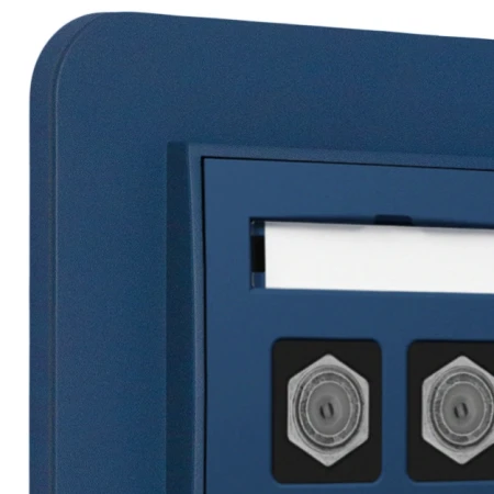 Gniazdo antenowe 2x z ramką zaokrągloną seria MINI kolor navy blue
