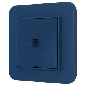 Włącznik pojedynczy w stylu USA ramka zaokrąglona seria Mini kolor navy blue