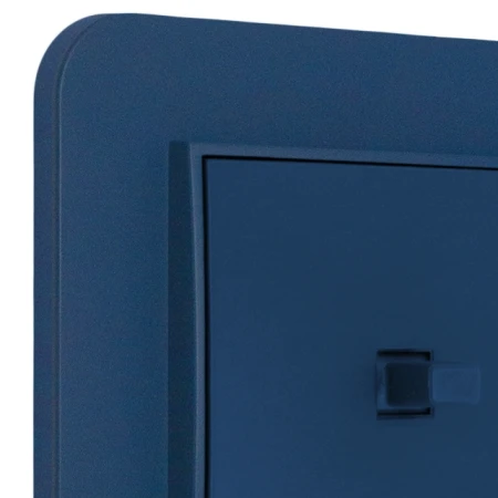 Włącznik pojedynczy w stylu USA ramka zaokrąglona seria Mini kolor navy blue