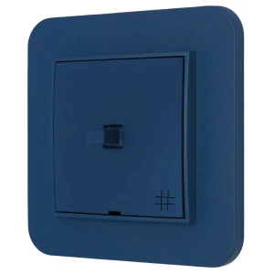 Włącznik krzyżowy w stylu USA ramka zaokrąglona seria Mini kolor navy blue