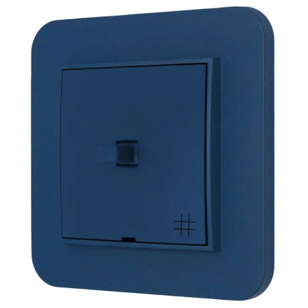 Włącznik krzyżowy w stylu USA ramka zaokrąglona seria Mini kolor navy blue