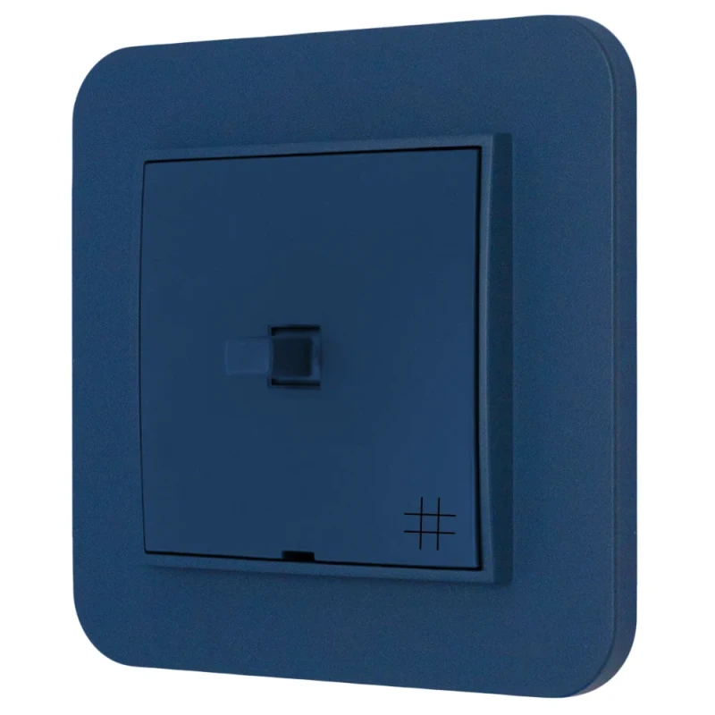Włącznik krzyżowy w stylu USA ramka zaokrąglona seria Mini kolor navy blue