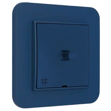 Włącznik krzyżowy w stylu USA ramka zaokrąglona seria Mini kolor navy blue