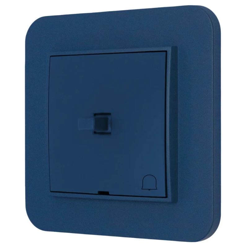 Włącznik dzwonkowy w stylu USA ramka zaokrąglona seria Mini kolor navy blue