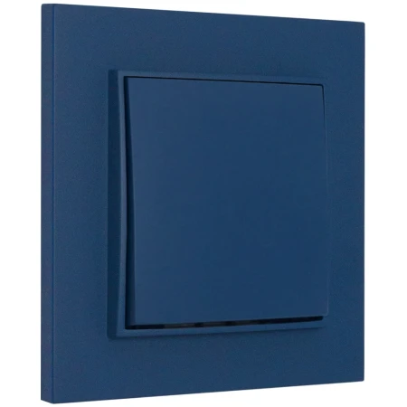 Włącznik pojedynczy z ramką kwadratową seria MINI kolor navy blue
